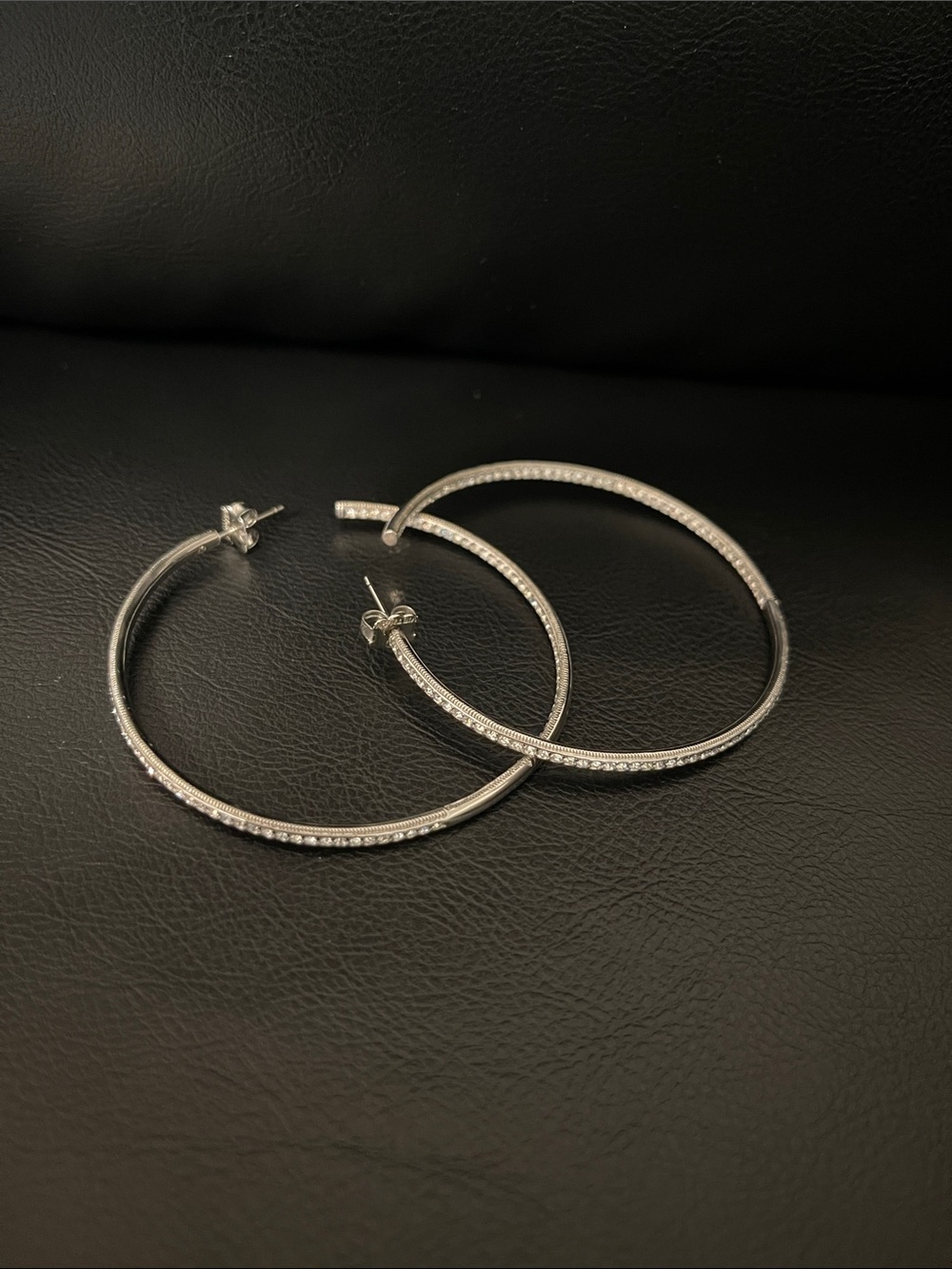 Nadri Pavé Hoop Earrings